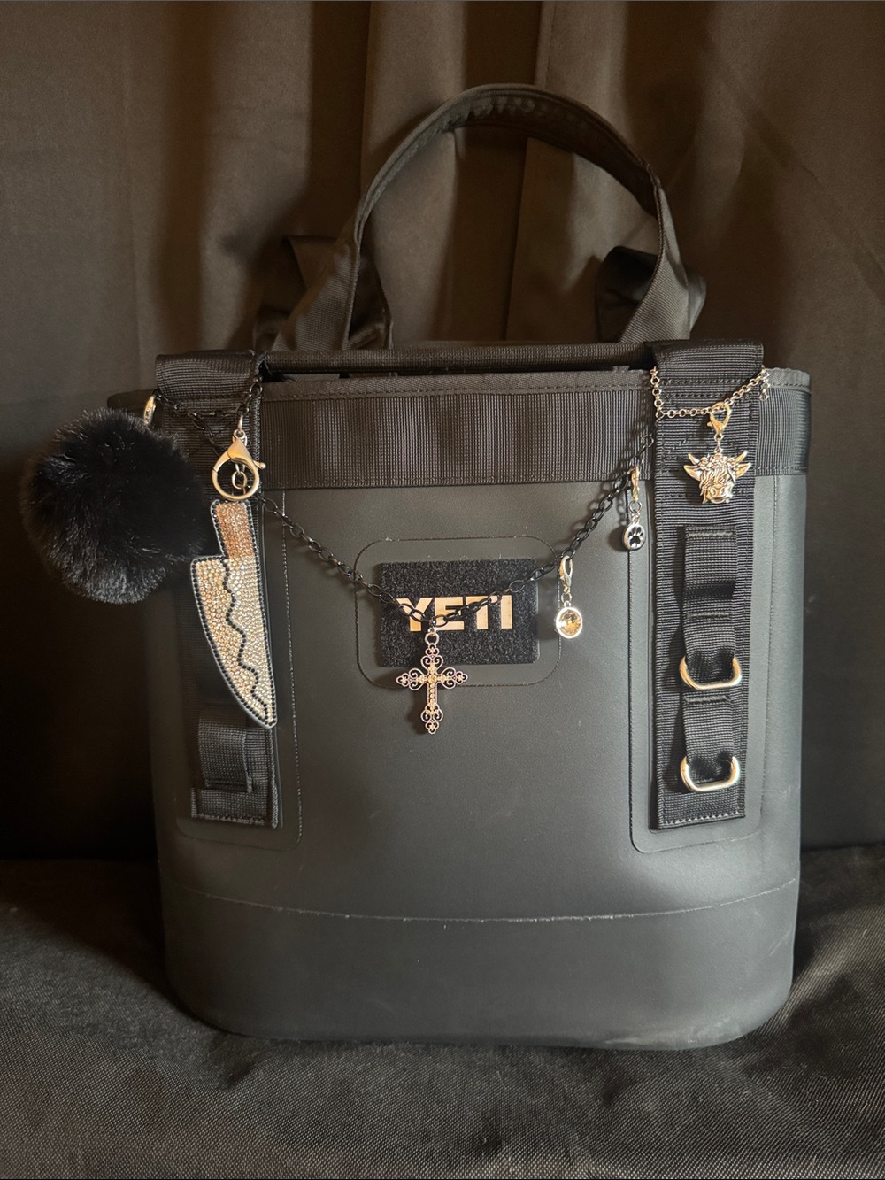 YETI Black Camino 20 with additional sidekick pouch. Used 2x